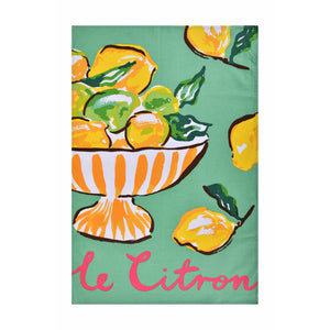 Summer Fruits Citron Tea Towel