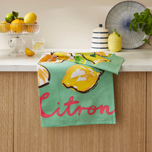 Summer Fruits Citron Tea Towel