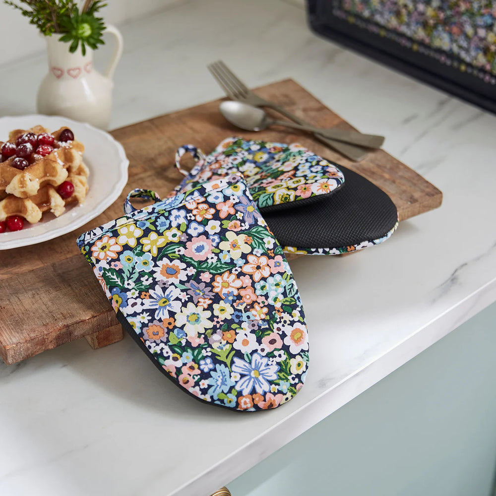 Confetti Floral Grabber Mitt, Set of 2