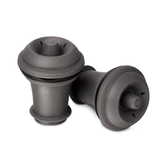 Vacu Vin Vacuum Wine Stoppers in Gray, Set of 2