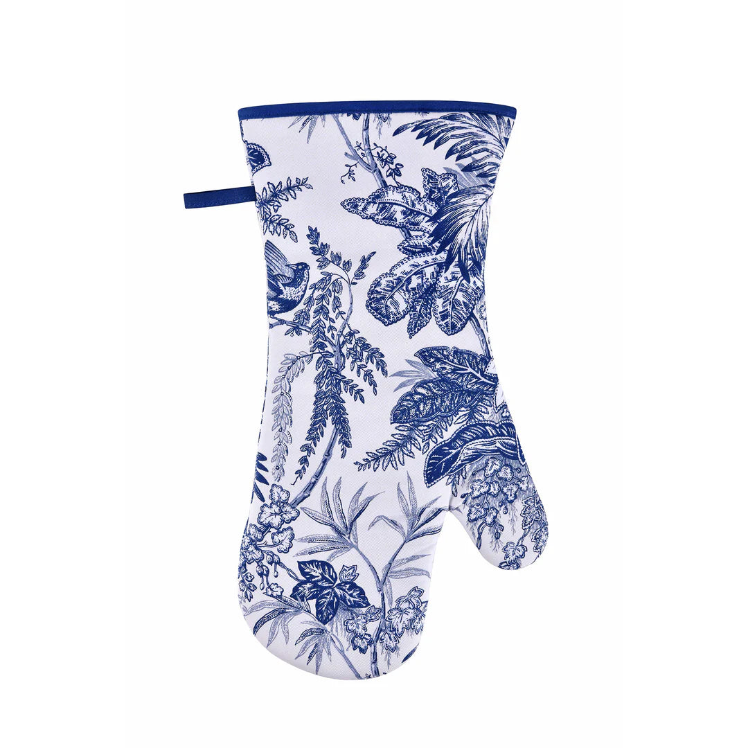 Willow Toile Tea Oven Mitt