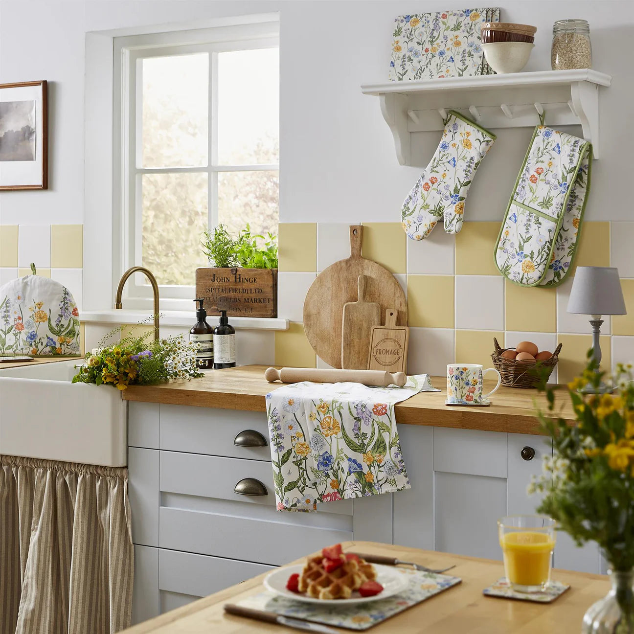 Cottage Garden Tea Towel