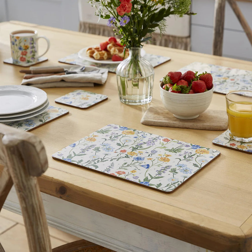 Cottage Garden Cork Placemat, Set of 4