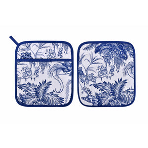 Willow Toile Potholder