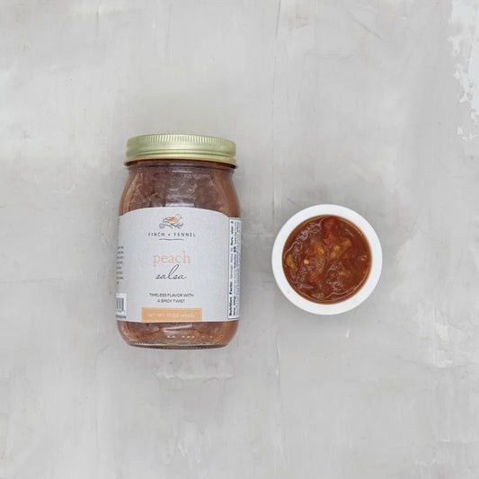 Finch & Fennel Peach Salsa, 17 oz