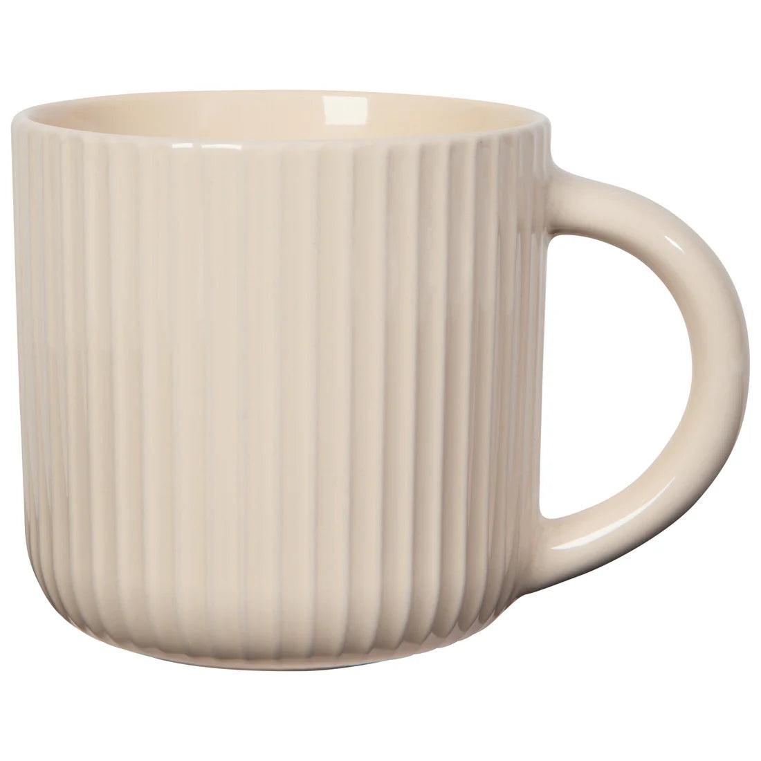 Fluted Ecru Mug, 22 oz