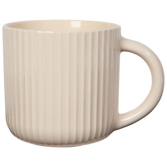 Fluted Ecru Mug, 22 oz