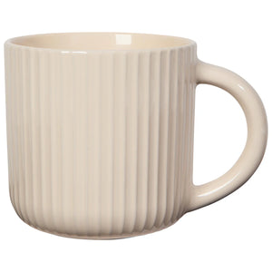 Fluted Ecru Mug, 22 oz