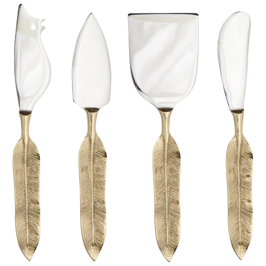 Plume Cheese Knives, Set of 4