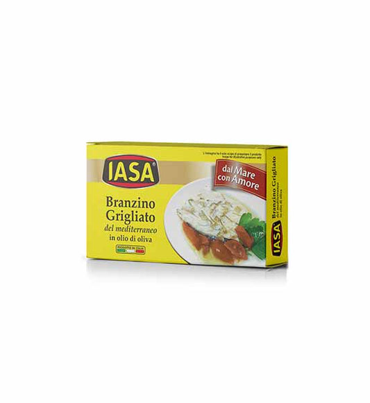 IASA Branzino Grilled Sea Bass in Olive Oil, 145g