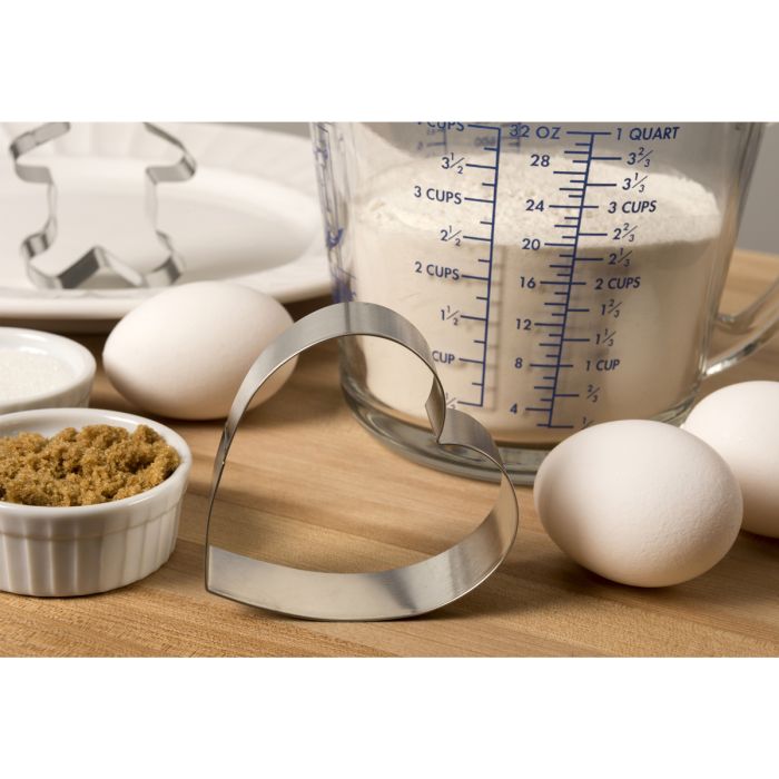 Mrs. Anderson's Baking Heart Cutter with Storage Container, Set of 5