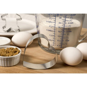 Mrs. Anderson's Baking Heart Cutter with Storage Container, Set of 5