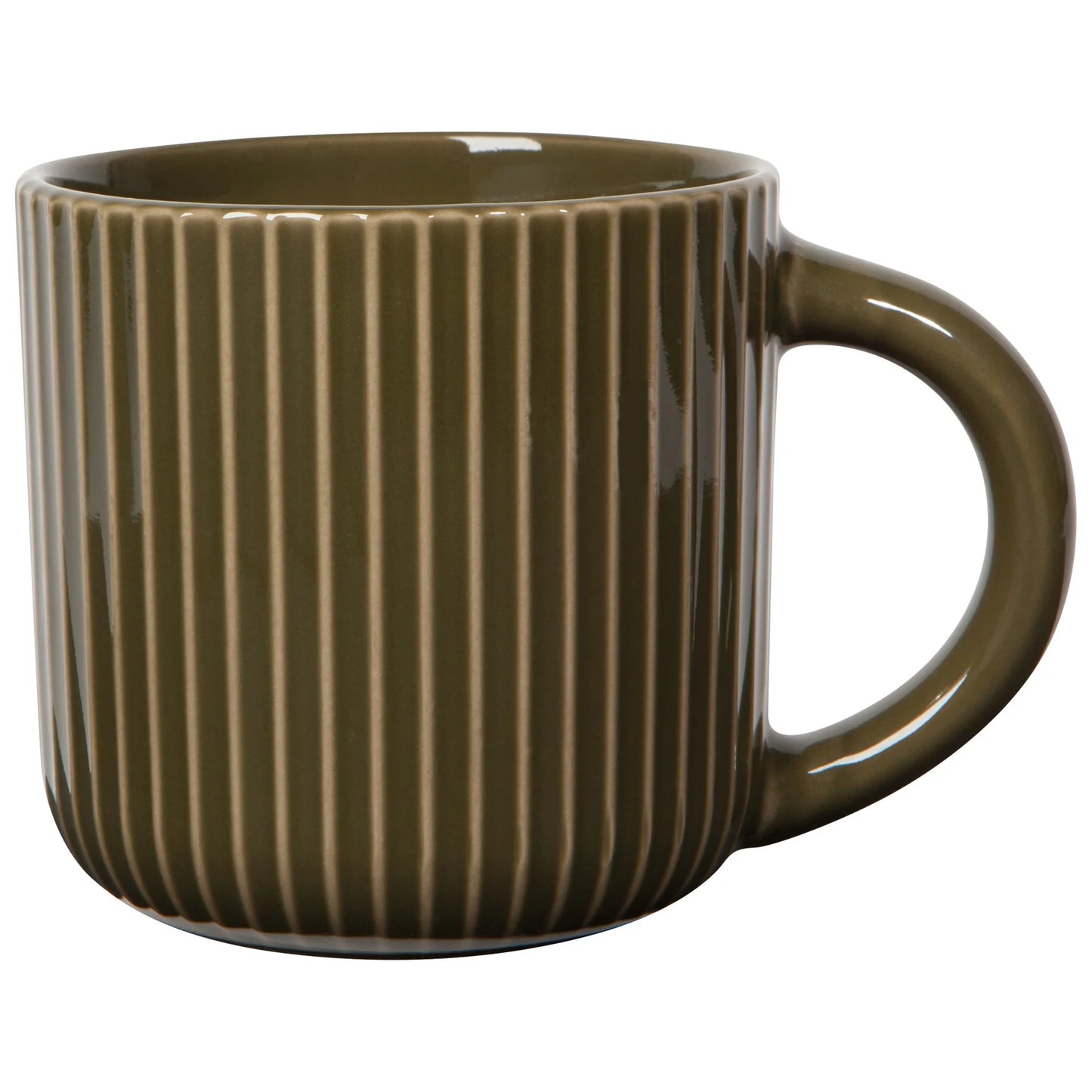 Fluted Olive Branch Mug, 22oz