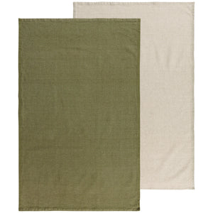 Olive Branch Dash Hand Towels, Set of 2