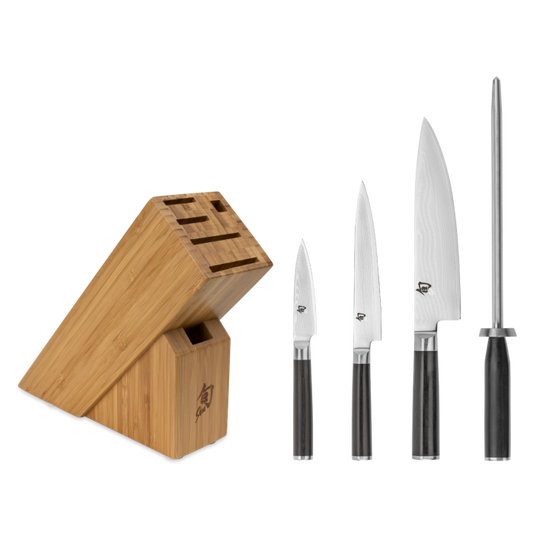 Shun Classic Slim Knife Block Set, 5 pc