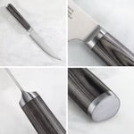 Cangshan Pakkawood Steak Knives Set w/ Wood Box, Set of 4