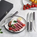 Cangshan Pakkawood Steak Knives Set w/ Wood Box, Set of 4