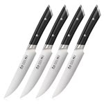Cangshan HELENA Forged German Steel Fine-Edge Knives, Black, Set of 4