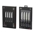 Cangshan HELENA Forged German Steel Fine-Edge Knives, Black, Set of 4