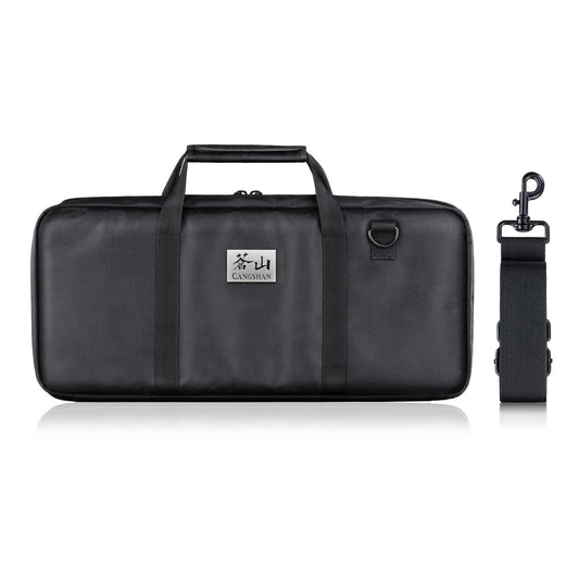 Cangshan 7-Piece Cut-Resistant Nylon Cutlery Knife Bag with Strap, Knives Not Included