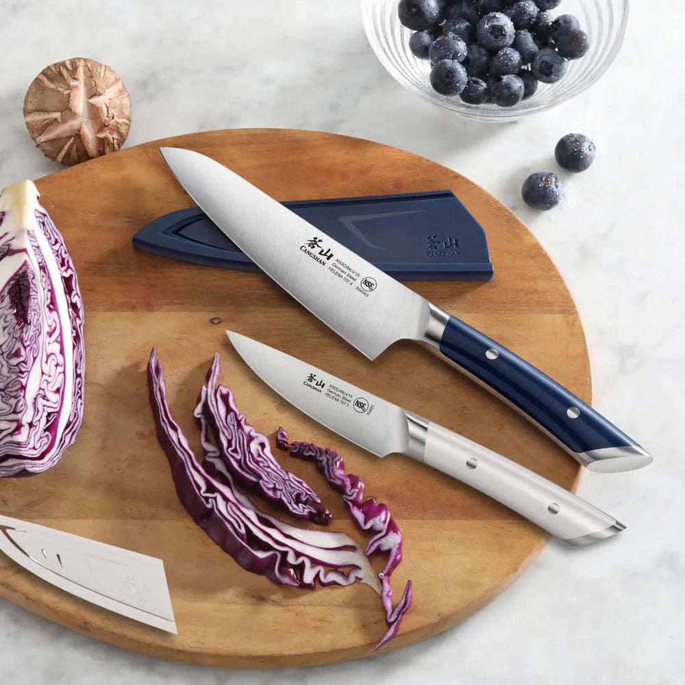 Cangshan HELENA 2-Piece Starter Knife Set, Navy & White