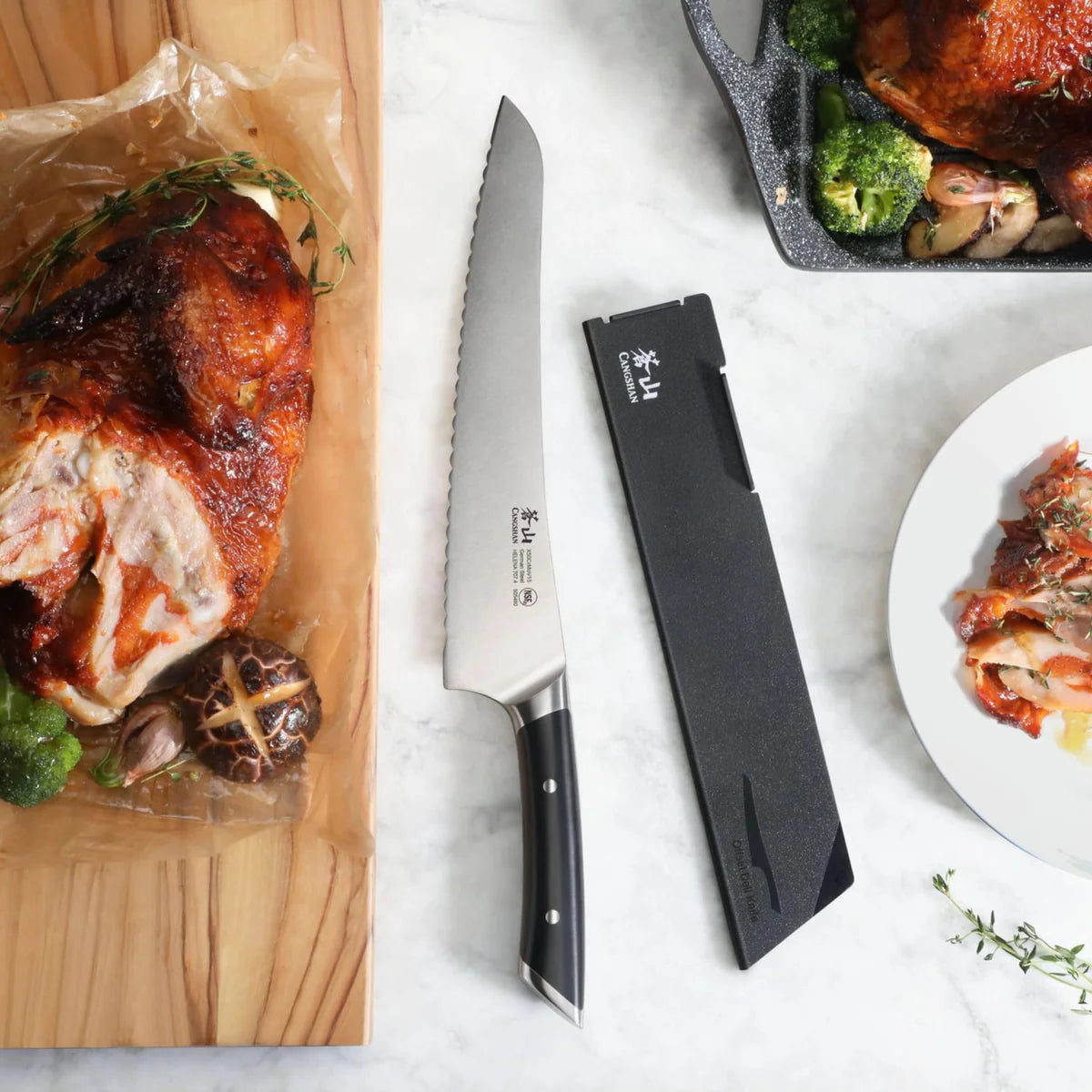 Cangshan HELENA Deli Knife with Sheath, 9”