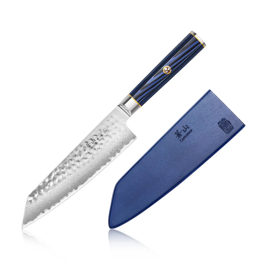 Cangshan KITA Blue Kiritsuke Knife with Sheath, 7”