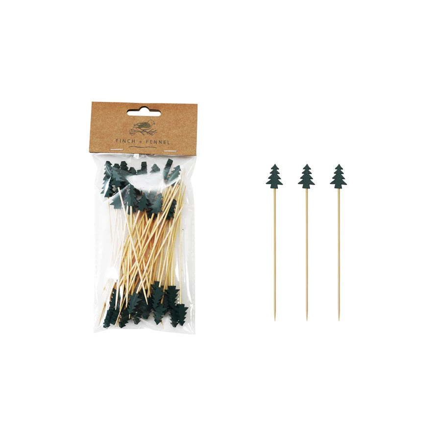 Finch + Fennel Bamboo Single Use Skewers, Set of 50