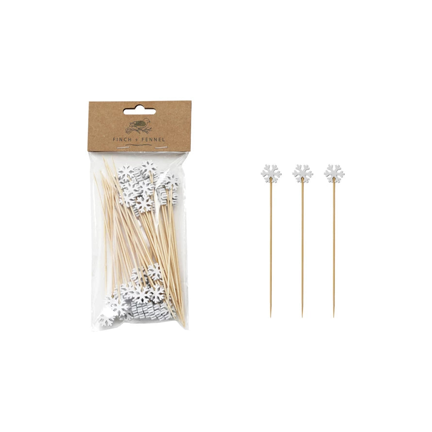 Finch + Fennel Bamboo Single Use Skewers, Set of 50