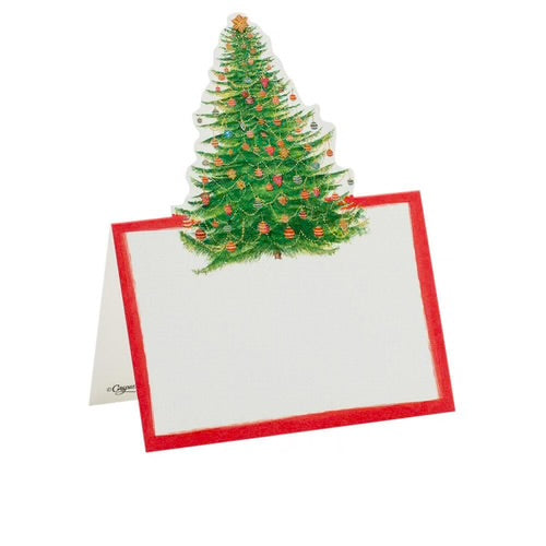 Caspari Glittering Tree Place Cards, Set of 8