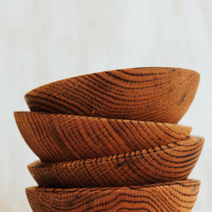 Torched Red Oak Bowl, 7.5”