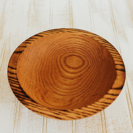Torched Red Oak Bowl, 7.5”