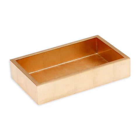 Lacquer Guest Napkin Holder in Gold