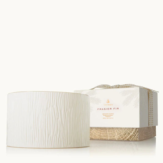 Thymes Frasier Fir Ceramic 3-Wick Candle, 20oz
