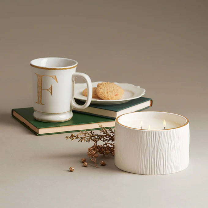 Thymes Frasier Fir Ceramic 3-Wick Candle, 20oz