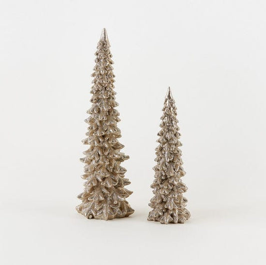 Champagne Glitter Tree, Resin