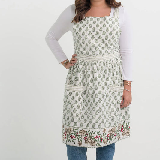 Pomegranate Christmas Garland Apron
