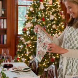 Pomegranate Christmas Garland Apron