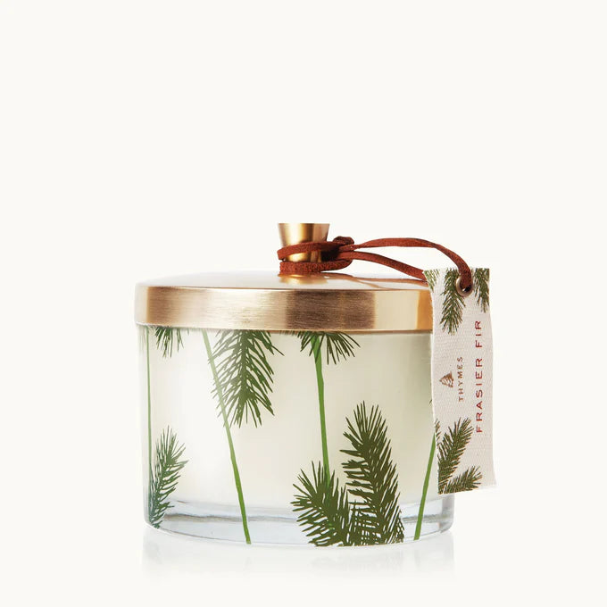 Thymes Frasier Fir Heritage 3-Wick Pine Candle, 11.5oz