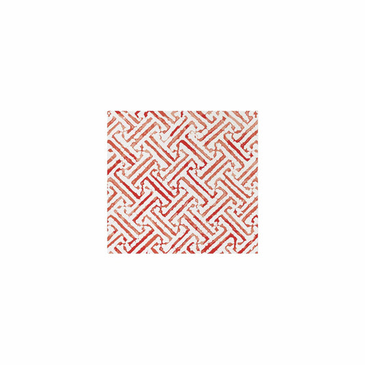Vietri Papersoft Napkins Greek Key Red Cocktail Napkins, Pack Of 20