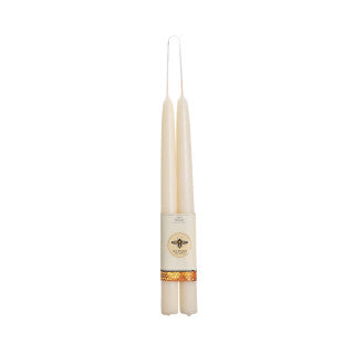 Big Dipper Wax Works Pure Beeswax Taper Candles, Standard, 12"