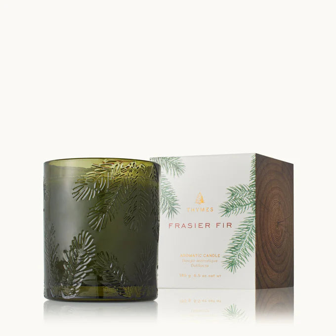 Fraiser Fir Green Glass Candle