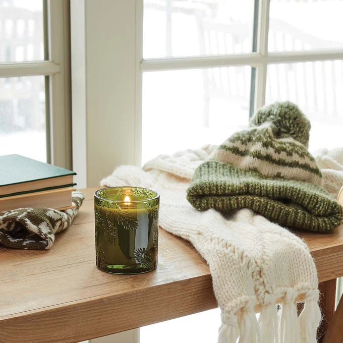 Fraiser Fir Green Glass Candle