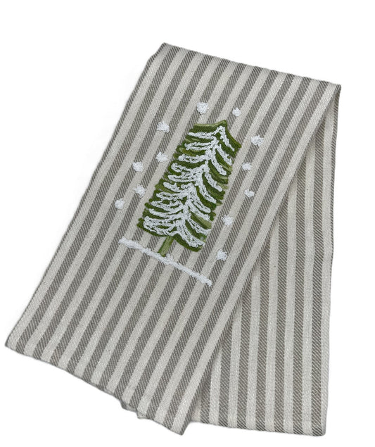 Busatti Pomelo Snowy Christmas Tree Kitchen Towel