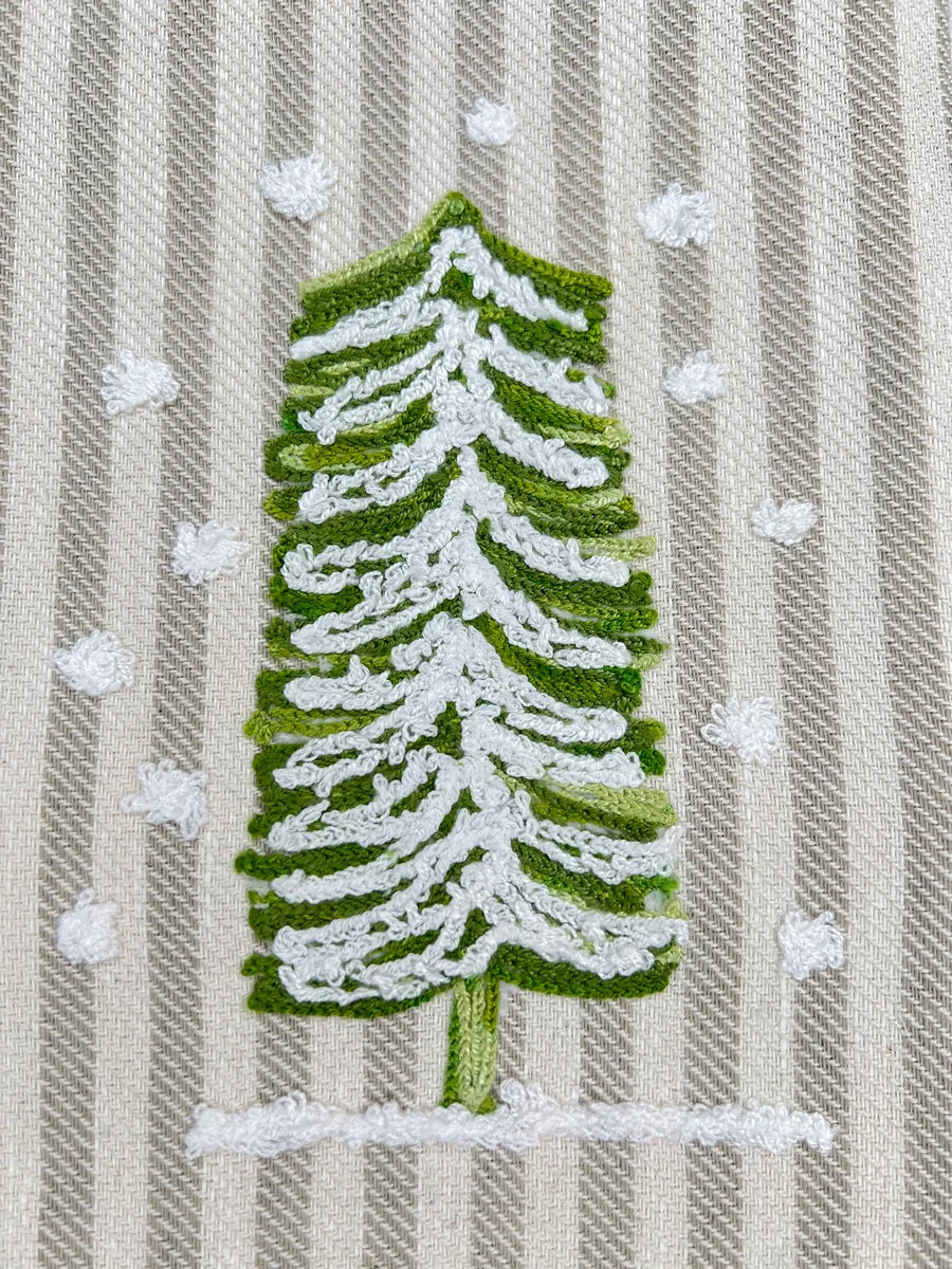 Busatti Pomelo Snowy Christmas Tree Kitchen Towel