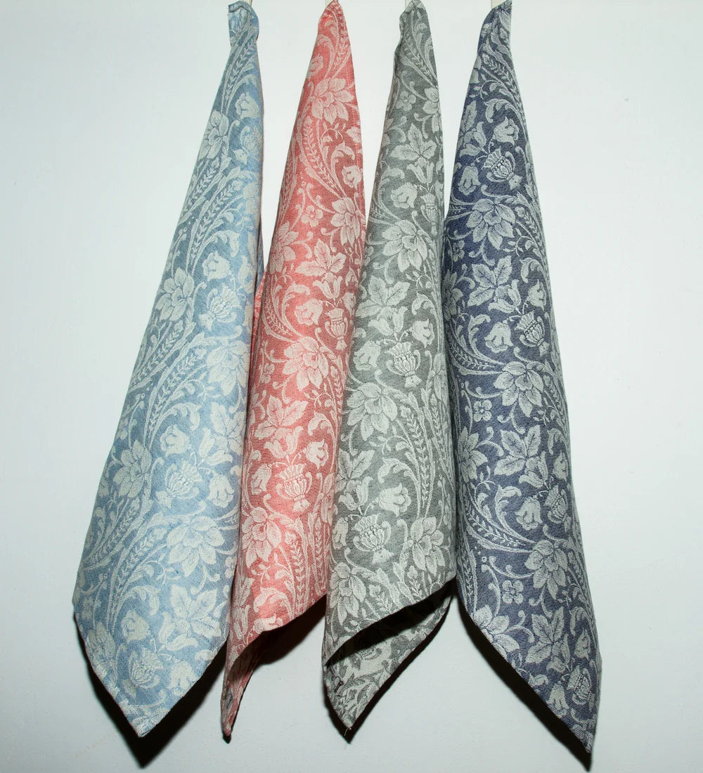 Busatti Donna di Coppe Woad Blue Kitchen Towel