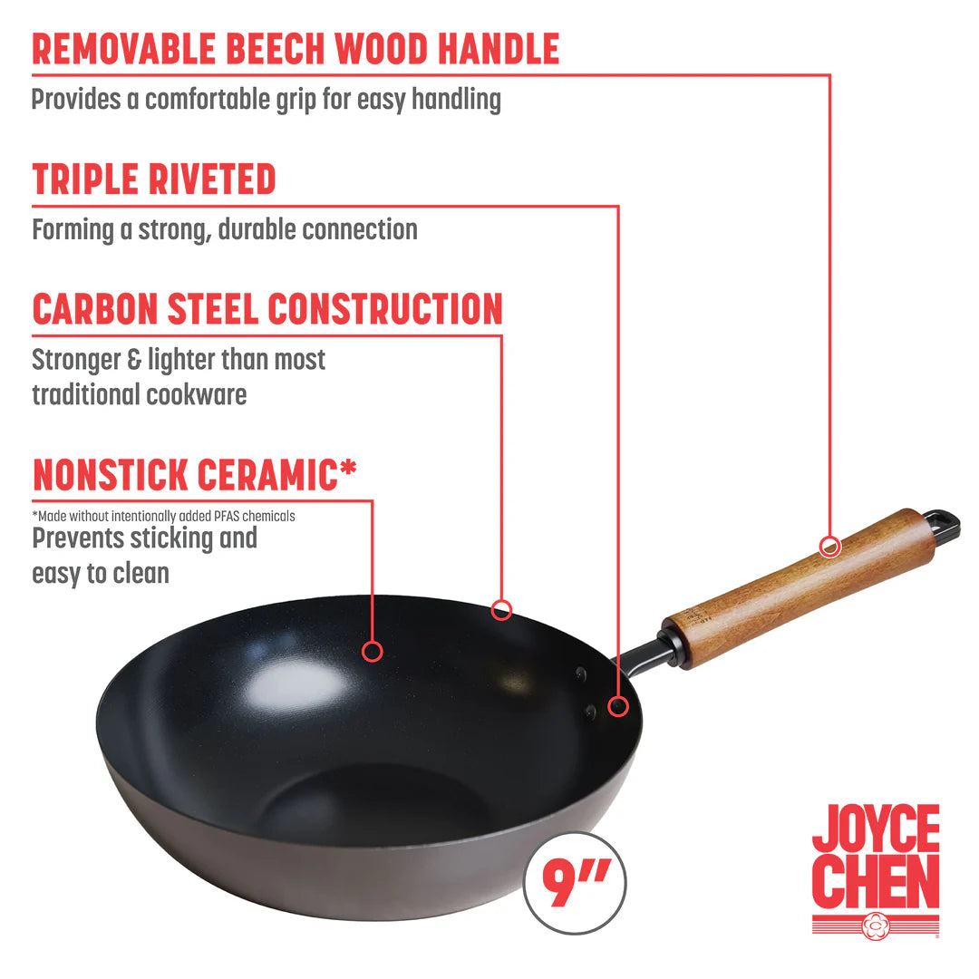 Joyce Chen Classic Series Ceramic Nonstick Stir Fry Pan