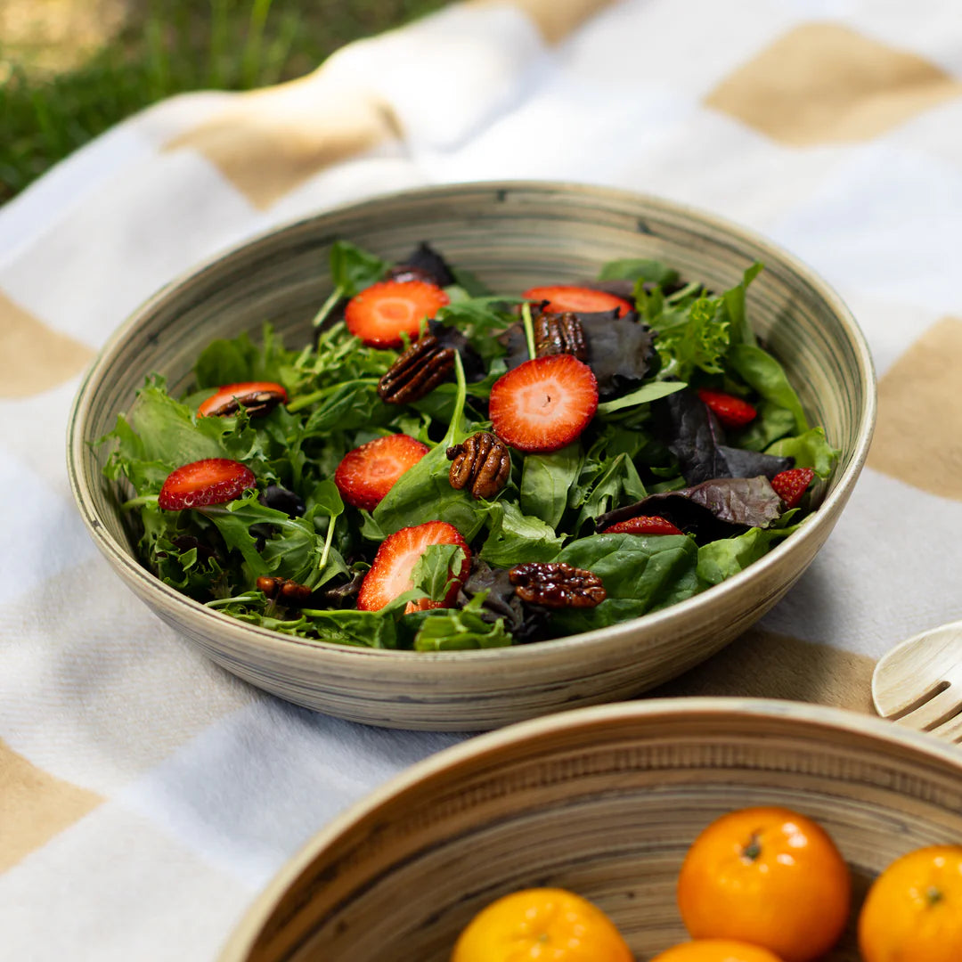 Lexa Bamboo Salad Bowl, 12”