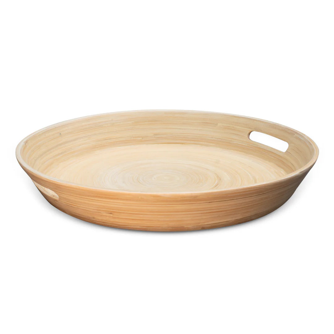 Lexa Bamboo Serving Tray with Handles, 16”