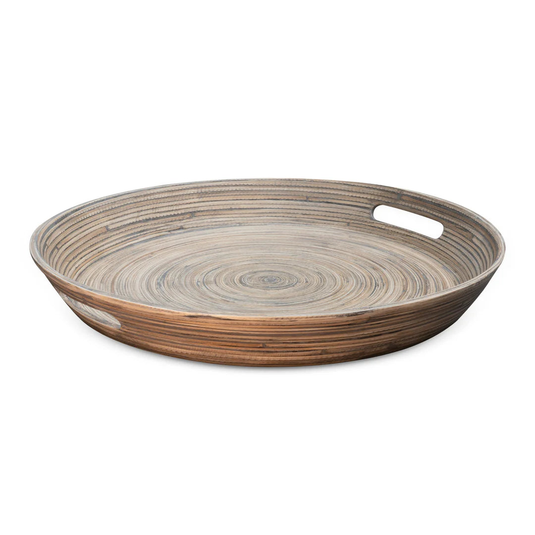 Lexa Bamboo Serving Tray with Handles, 16”